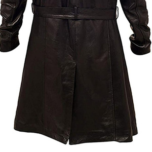 Manteau long en cuir Vêtements d'hiver en gros Manteau en cuir de haute qualité Manteau en cuir pour hommes populaire Bon marché - Product Image 6