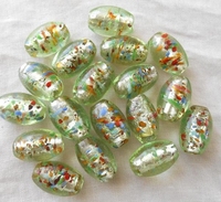 Brins de perles de verre Murano Lampwork Formes et tailles mixtes 12mm ~ 24mm Perles de cristal multicolores