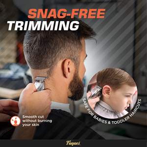 Cortadora de Pelo Inalámbrica Turbo Power para Hombres, Cortadora de Barbería con Corte Preciso, Fuente de Alimentación USB - Product Image 2