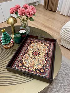 Bandeja de Servicio de Diseño con Recubrimiento de Esmalte de Madera MDF, Bandeja de Mesa de Alta Calidad para Hoteles y Restaurantes - Product Image 2