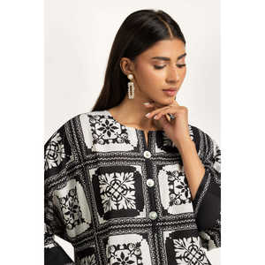 ชุดเซ็ตผ้าแคมบริคพิมพ์ลายเครป รุ่น IPST-44838 ชุดลำลอง 2 ชิ้น กางเกงขาสั้น แขนสามส่วน สำหรับฤดูใบไม้ผลิ/ฤดูร้อน มีไซส์ XS XXS - Product Image 5