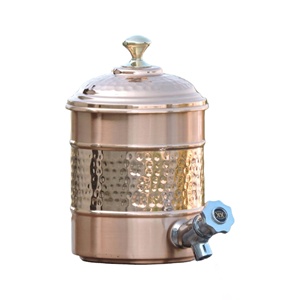 Meilleure vente distributeur d'eau martelé en cuivre pur avec support décoratif en métal à un prix raisonnable - Product Image 6