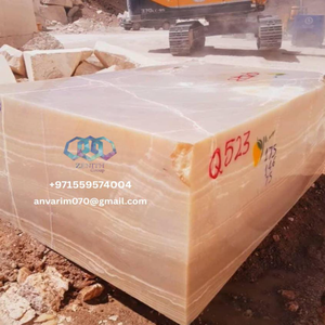 บล็อกหินออนิกซ์สีชมพูและน้ำผึ้งเกรดพรีเมียมสำหรับห้องน้ำเพื่อการส่งออก - Product Image 6