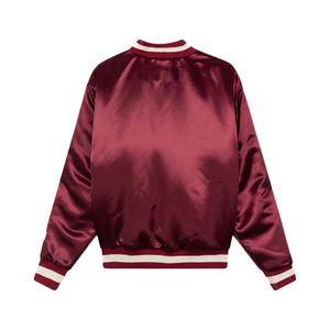 Veste en satin pour homme, vente chaude, couleur personnalisée, logo, imperméable, coupe-vent, style vintage, mode d'hiver, vente en gros - Product Image 3