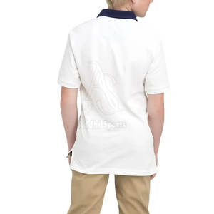 Confort au quotidien doux et élégant classique pour polo pour enfants garçons et filles T-shirt en coton décontracté pour un usage quotidien Technique lavée - Product Image 5