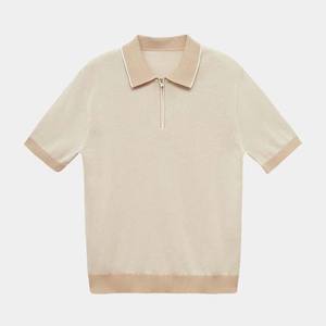 Vente en gros de polos bon marché pour hommes de haute qualité Polos décontractés avec logo personnalisé Polos de sport en coton à demi fermeture éclair de grande taille - Product Image 2