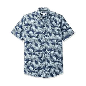 100% algodón, camiseta para hombre, ajuste holgado, conjuntos de camisa hawaiana estampada Casual para hombre, camisa hawaiana de verano estampada de manga corta para hombre - Product Image 4