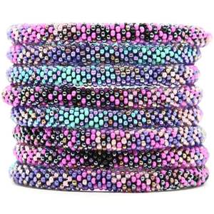 Bracelets décontractés en perles de verre pour femmes du Népal Revendeur en gros Bijoux tendance de haute qualité - Product Image 2