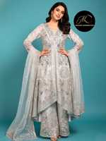 La dernière robe de soirée élégante pour femmes, de qualité supérieure, prête à porter, brodée à la main, avec travail artisanal, ensemble de 3 pièces avec gararas