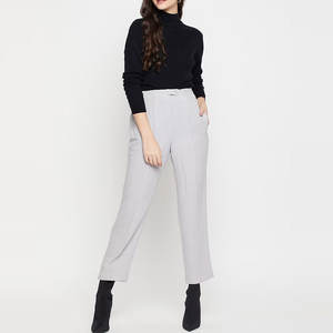 Tops de Invierno de Manga Larga con Cuello Alto Simulado, Corte Regular, para Mujer, Color y Logotipo Personalizados, Alta Calidad - Product Image 4