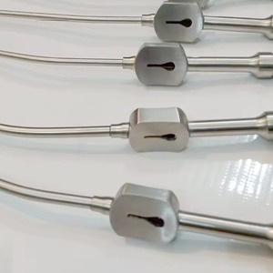 Tubes d'aspiration Fukushima en acier inoxydable de qualité supérieure A+ à usage manuel, en forme de goutte, 6, 8, 10, 12, 13 Fr X 8 pouces, instruments de chirurgie générale - Product Image 5