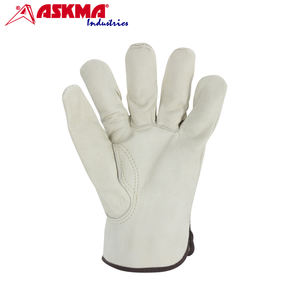 Guante de Trabajo de Cuero Vacuno, Ignífugo y Anti-Impactos, Guante de Seguridad Industrial para la Construcción - Product Image 4