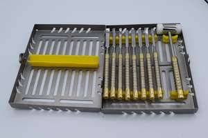 Juego de 9 cinceles de acero con kit quirúrgico manual de mazo para dividir huesos y colocar implantes dentales - Product Image 6