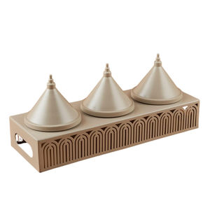 Bol à chocolat en métal de conception arabe moderne et luxueuse, finition argentée mate, taille personnalisable pour la décoration de fête - Sans plomb, écologique - Product Image 5
