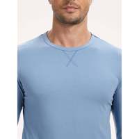 Conjunto de Pijama Largo Premium Personalizado para Hombre, 2 Piezas, Tejido de Bambú, Algodón y Seda Transpirable, Ropa Casual para el Hogar, Logotipo Personalizado