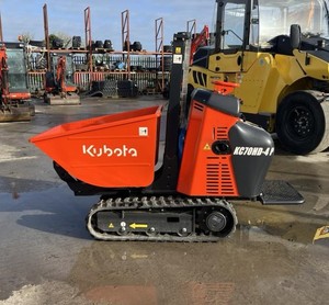 High-performance compact Kubota tracked dumper, designed to <b>maximize</b> load capacity and minimize operating time, suitable for all - Product Image 6
