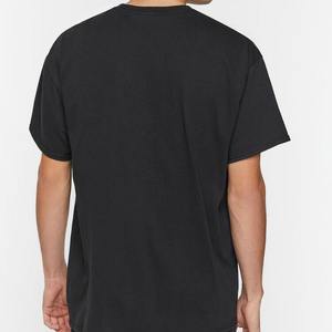 T-shirts décontractés en coton 100 % pour hommes, tricotés avec motif imprimé numérique, anti-plis et séchage rapide – Vente en gros - Product Image 3