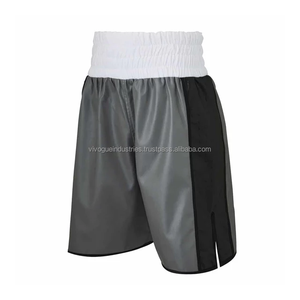 Pantalones Cortos de Boxeo con Logotipo Personalizado al por Mayor, de Alta Calidad, Satinados, Unisex, Sublimados, Duraderos, de Poliéster de 220g, del Fabricante - Product Image 2