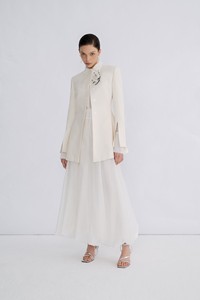 Prix usine femmes jupe longue taille S M L jupes pour filles coquelicot jupe mi-longue tissu de haute qualité Vietnam mode durable - Product Image 5