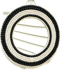 Modern Style <b>Wood</b> and Resin Wall <b>Mirror</b> with Bone Inlay Frame Best Price Wall Decoration - Product Image 3