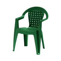 Chaise de jardin empilable en plastique PP certifiée ISO9001, fabrication italienne, résistante aux intempéries, pour parc, cour, hôtel, école, hôpital