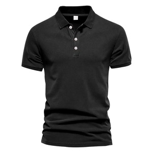 Chemises polo pour hommes de qualité supérieure, col rabattu, nouvelle mode estivale, tissu en coton tricoté à séchage rapide, polo de golf pour hommes - Product Image 6