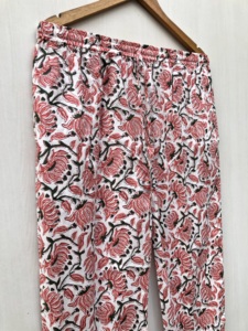 Floral cotton night <b>suit</b> Handmade Cotton <b>Pajama</b> Set Hand Block Print Floral Indian Night <b>Suit</b> cotton wear dress - Product Image 4