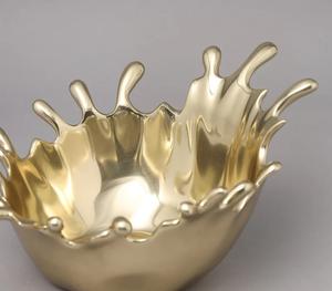 Cast Aluminum Stand with <b>Glass</b> <b>Bowl</b> for <b>Serving</b> Fruits and Dates <b>Serving</b> and Storage <b>Bowl</b> With Greatest Quality - Product Image 5