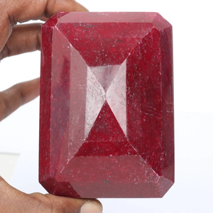 Rubí Rojo Natural Certificado de Calidad AAA+ de Gran Tamaño, 2505 Ct., Corte Esmeralda Facetado, Gema Suelta, Gem231 - Product Image 4