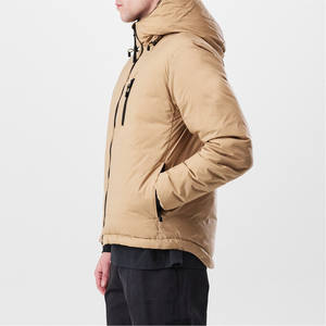 Veste matelassée à bulles unie pour hommes, faible MOQ, veste gonflante de haute qualité, veste d'hiver d'extérieur, tailles plus grandes pour hommes, commande en gros, hiver - Product Image 3