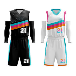 Nom personnalisé basket-ball ensemble de vêtements respirant jaune sublimation maillot uniforme vente en gros conception basket-ball porter - Product Image 3