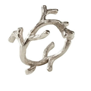 Rond de serviette de taille personnalisée Décoration de mariage de meilleure qualité Rond de serviette en métal design tendance pour les fêtes Approvisionnement en gros - Product Image 1