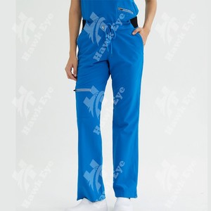 Logo personnalisé OEM vêtements de travail salon de beauté infirmière uniforme haut médical gommage uniformes hospitaliers hommes femmes hauts gommages - Product Image 3