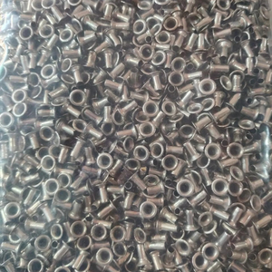 High Quality MS Silver <b>Round</b> <b>File</b> Fastener Eyelet From India Manufacturer Best Price 10000 Pieces/Packet - Product Image 1