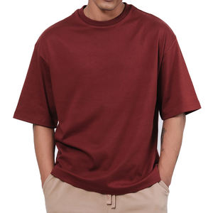 Raisonnable 100% coton prix nouveau Style hommes T-Shirts 2025 nouveauté vêtements de plein air col rond surdimensionné T-Shirts pour hommes - Product Image 1