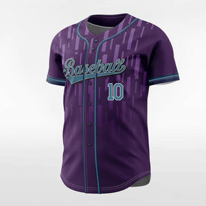 Camiseta de béisbol de equipo personalizada para hombre con servicio OEM, camiseta de béisbol con sublimación completa, camisetas de béisbol gráficas de color verdadero abotonadas - Product Image 2
