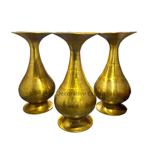 แจกันอลูมิเนียมขนาดใหญ่สําหรับงานแต่งงานและการต้อนรับตกแต่งดอกไม้แจกันสูงสําหรับทางเข้ากลางแจ้ง - Product Image 1