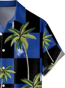 Camisa de Golf de Hombre en Terciopelo de Poliéster/Algodón, Nueva Camiseta de Manga Corta con Decoración de Botones en la Solapa, Corte Regular, Estilo Casual, Color Sólido - Product Image 3
