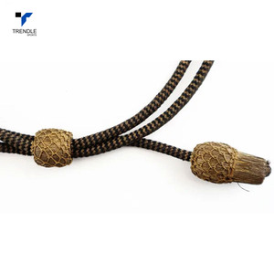 Braided Drawcord Luxury Style 16 Strand <b>Waxed</b> Metallic Yarn Eco-Friendly Garment Cords High Tenacity <b>Hat</b> Cord - Product Image 6