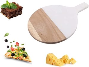 Grande planche à découper de luxe en bois naturel et marbre Blocs à découper élégants et bon marché pour la cuisine à domicile - Product Image 4