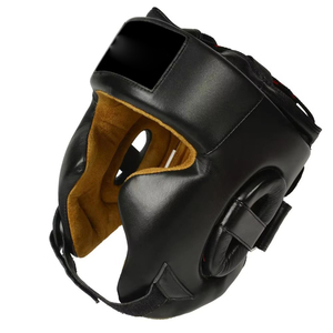 High Quality Leather Boxing <b>Head</b> Guard DUAL SPORT Unisex Comfortable <b>Training</b> MMA Protection - Product Image 2