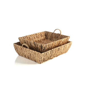 ถาดขนาดเล็กสำหรับจัดเก็บในครัวและตกแต่งบ้าน ถาดสานจากผักตบชวาคุณภาพดีที่สุด - Product Image 5