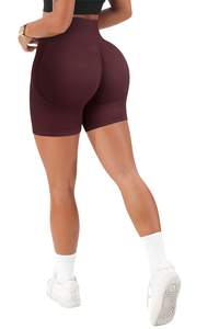 Pantalones cortos de Yoga sin costuras de cintura alta para mujer, mallas de entrenamiento, ropa deportiva para gimnasio, ropa deportiva reciclada hecha de Spandex/nailon - Product Image 4