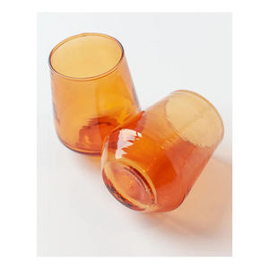 Venta caliente Vasos de vidrio martillado a mano de color de moda disponibles a precio de mercado - Product Image 4