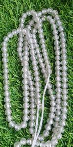 Cuentas facetadas de moissanita redondas blancas de 7,50 MM, fabricación de grado de corte AAA para joyería y cuentas de diamantes personalizadas - Product Image 4