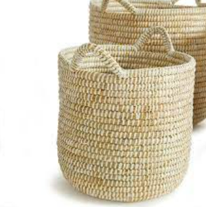 New Hot Sell Design Straw Nylon Laundry Straw <b>Basket</b> <b>with</b> <b>Lids</b> Cheap Price Low Storage Household <b>Basket</b> River-grass Rd <b>Baskets</b> - Product Image 3
