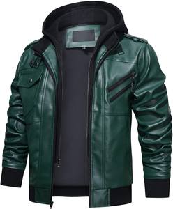 Nueva Chaqueta de Cuero para Hombre de Primera Calidad al por Mayor 2026, Estilo Casual de Otoño, Cuello Alto, Resistente al Viento, Transpirable, Color Personalizado - Product Image 4