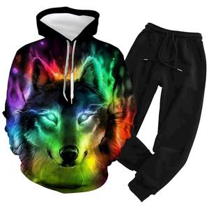 Conjunto de chándal reflectante de alta calidad unisex, ropa de invierno ecológica a la moda de talla grande al por mayor para hombres - Product Image 1