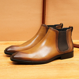 2025 <b>Autumn</b> Latest Formal Business Leather English Pointed-Toe Hand-carved Embroidery Oxford Fashion Trend Men's Leather Shoes - Product Image 3