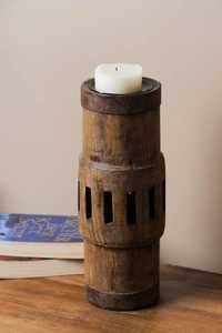 ที่วางเทียนไม้มะม่วงโบราณทำด้วยมือสไตล์คลาสสิกเรียบง่ายที่ดูสะอาดเป็นมิตรต่อสิ่งแวดล้อมที่วางเทียนในบ้านงานแต่งงาน - Product Image 3